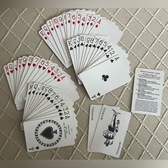 Tiffany & Co. deck playing cards argyle pink Tiffany blue white black - Picture 11 of 11